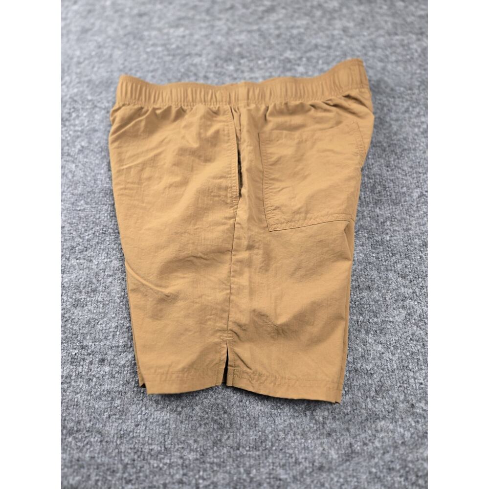 Abound Mens Nylon Shorts Mustard Tan Brown‎ Pull On Outdoor Hiking Size S #570